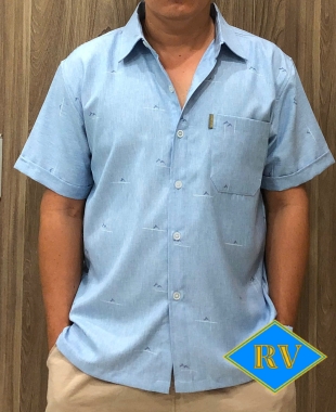 Áo sơmi cotton tay ngắn 