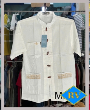 Áo tàu nút gỗ không thêu